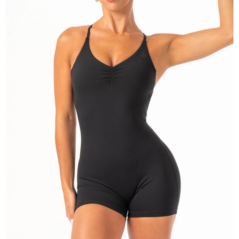 Ryderwear Blackless Scrunch Butt 4.5in Shorts Bodysuit